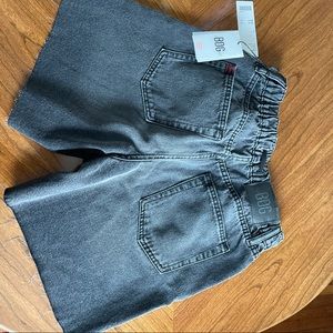 Dark gray, high waisted boyfriend jean shorts